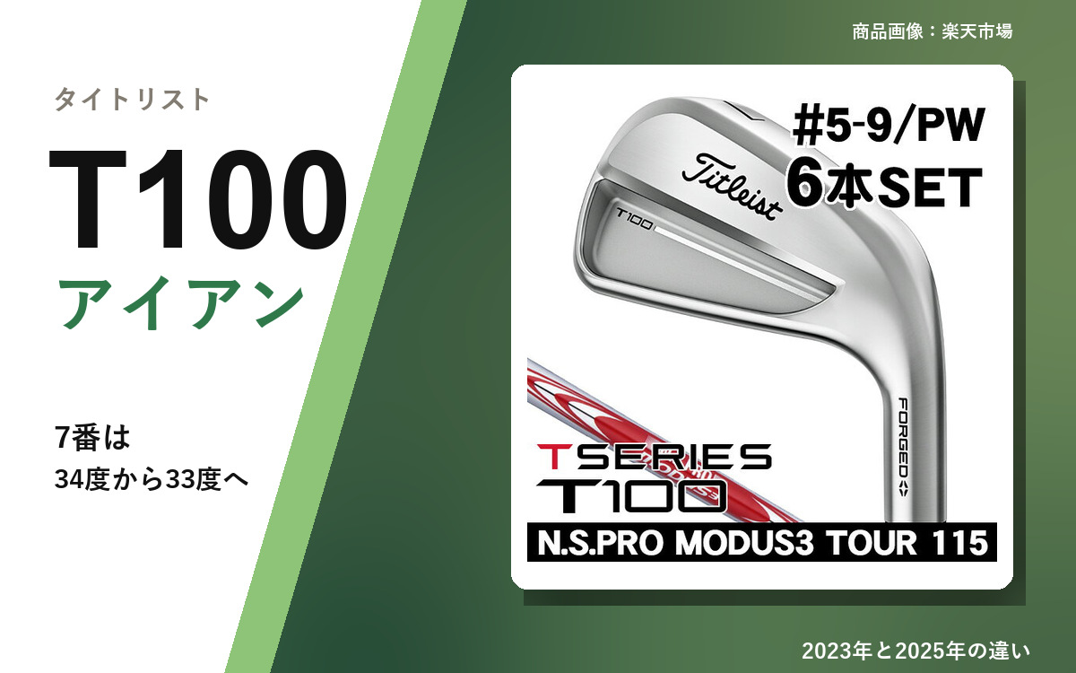 T100 Irons: 2023 vs 2025 Model