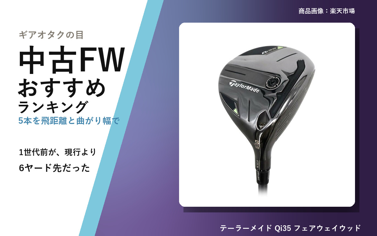 中古フェアウェイウッド おすすめランキング|5本を実測で の見出し画像