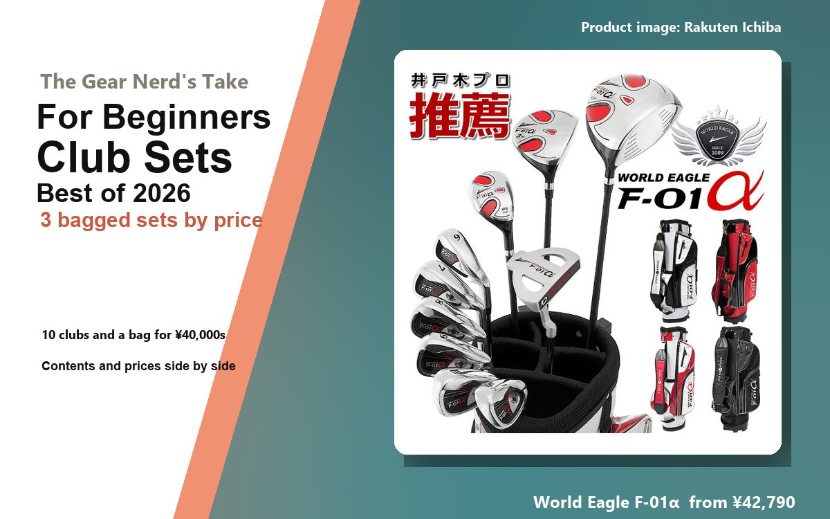 Header image: Best Golf Club Sets for Beginners 2026 (World Eagle F-01α and more)