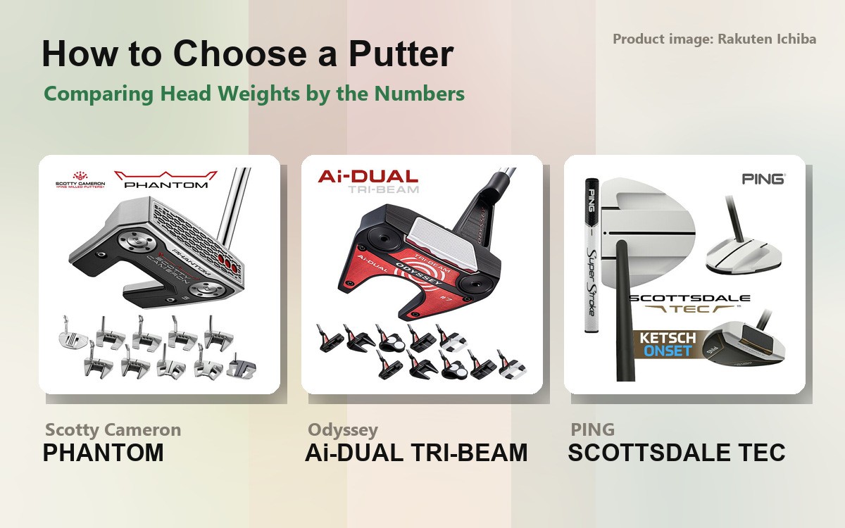 How to choose a putter: compare head weight in numbers