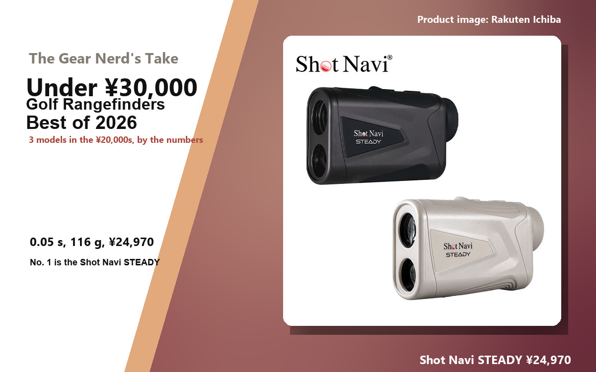Header image: Best Golf Rangefinders Under ¥30,000 2026 (Shot Navi STEADY and more)