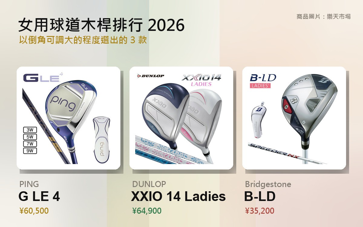 女用球道木桿推薦排行 2026 的封面圖