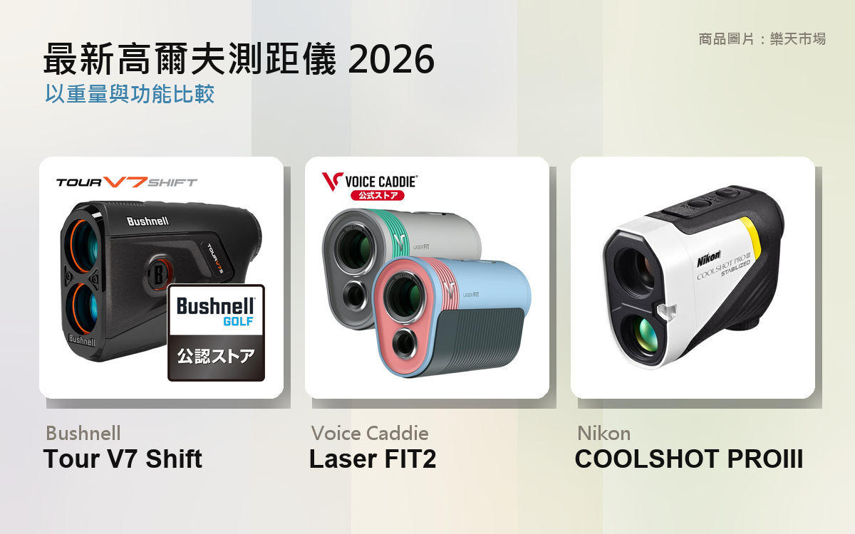 最新高爾夫測距儀 2026