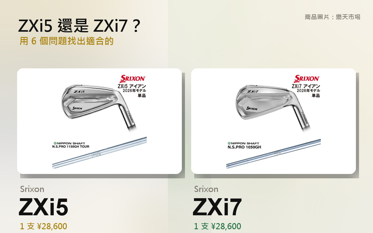 【2026年10月最新版】ZXi5、ZXi7 差在哪｜SRIXON 2026 新款鐵桿比較